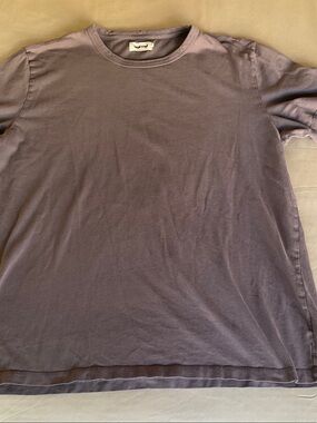 Taylor Stitch Short-Sleeve Crew in Dusty Purple